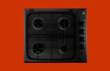 Indesit PI640A Gas Hob in Black